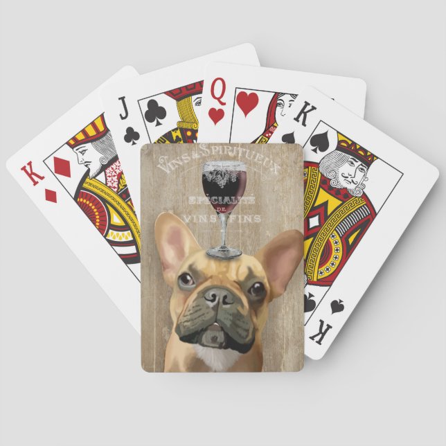 Baraja De Cartas Perro Au Vin, Bulldog francés (Reverso)