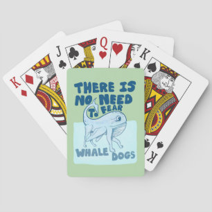 Baraja De Cartas Perro ballena criatura divertida