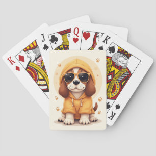 Baraja De Cartas Perro Basset Hound Kawaii Divertido