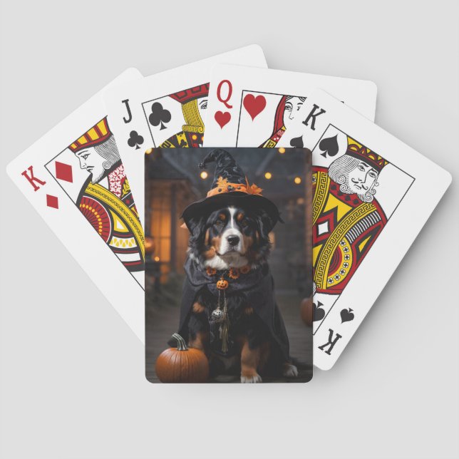 Baraja De Cartas Perro Bernés Spooktacular: un Howl-o-Ween de Hallo (Reverso)