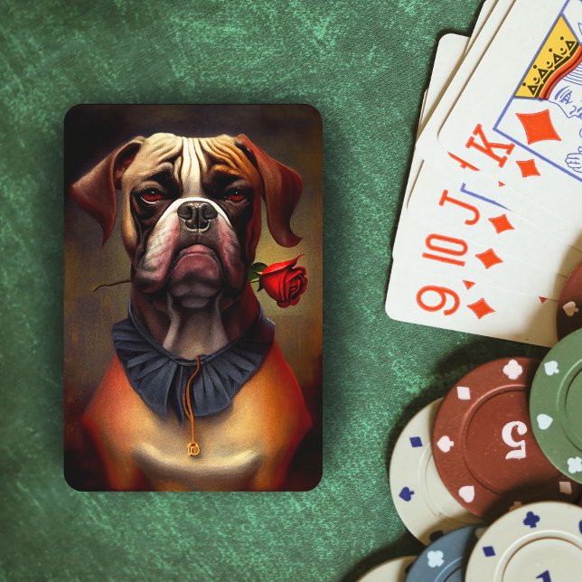 Baraja De Cartas Perro Boxer con tarjetas de Rosa (Subido por el creador)