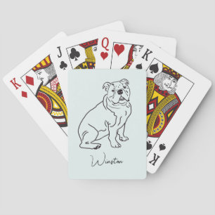 Baraja De Cartas Perro bulldog