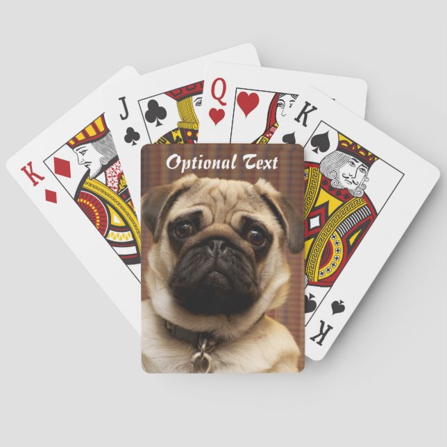 Baraja De Cartas Perro cachorro puerro (Reverso)