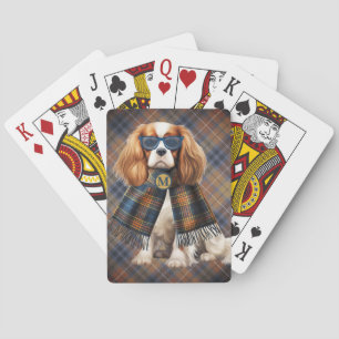 Baraja De Cartas Perro Cavalier King Charles con estilo y cuadros