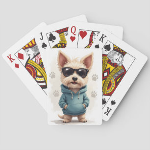 Baraja De Cartas Perro Cesky Terrier Kawaii Divertido