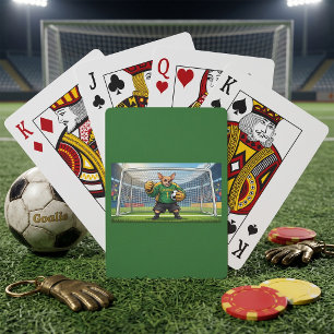 Baraja De Cartas Perro Chihuahua Divertido Portero de Fútbol
