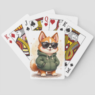 Baraja De Cartas Perro Chinook Kawaii Divertido
