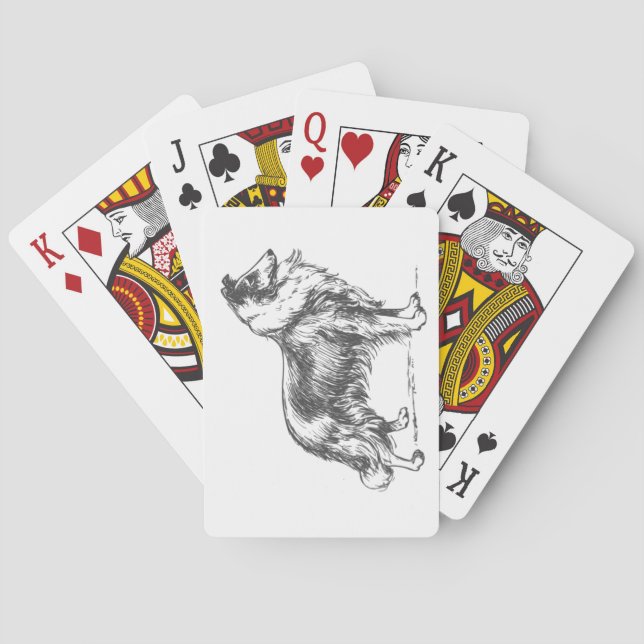 Baraja De Cartas perro collie (Reverso)
