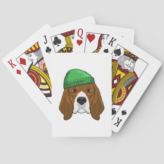 Baraja De Cartas Perro con Beanie (Reverso)