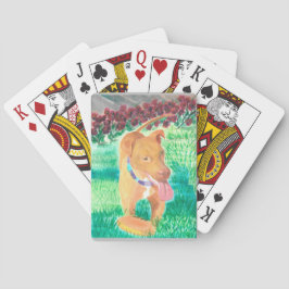 Baraja De Cartas Perro con frijol y Rosas