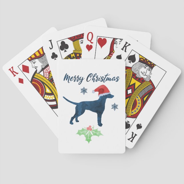 Baraja De Cartas Perro Dalmatian Navidades (Reverso)