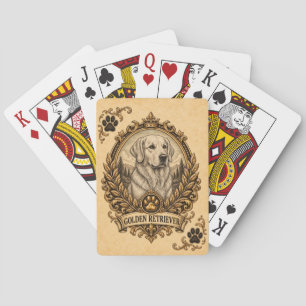 Baraja De Cartas Perro de Agua Retriever Dorado, Perro de Patrimoni