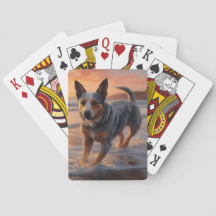 Baraja De Cartas Perro de Ganado Australiano Sandy Paws en Puesta d