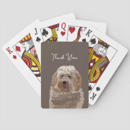 Baraja De Cartas Perro de Labradoodle Cute Personalizado