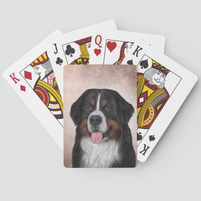 Baraja De Cartas Perro de montaña de Bernese (Reverso)