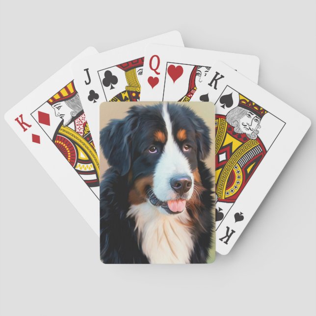 Baraja De Cartas Perro de montaña de Bernese (Reverso)