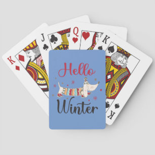 Baraja De Cartas Perro de patinaje sobre hielo