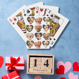 Baraja De Cartas Perro de Valentine Golden Retriever