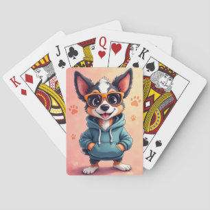 Baraja De Cartas Perro divertido australiano kawaii