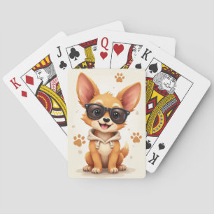 Baraja De Cartas Perro divertido de Carolina Kawaii