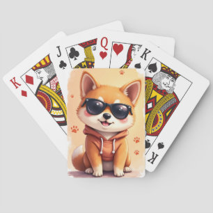 Baraja De Cartas Perro divertido Shiba Inu Kawaii