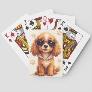 Baraja De Cartas Perro divertido Sussex Spaniel Kawaii