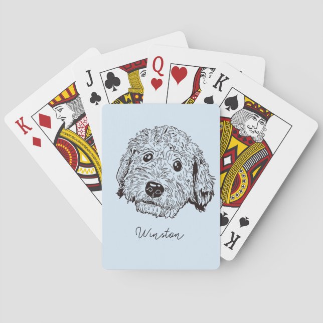 Baraja De Cartas Perro dorado (Reverso)