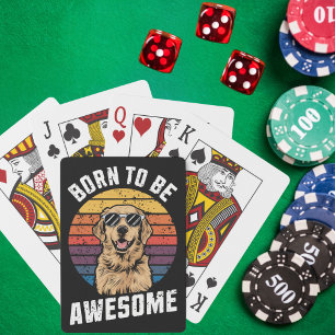 Baraja De Cartas Perro Golden Retriever Nacido En Un Impresionante 