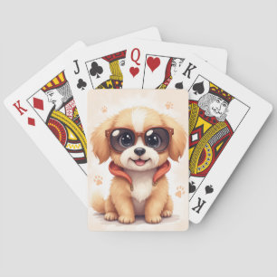 Baraja De Cartas Perro Havanés Divertido Kawaii