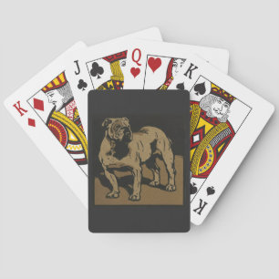 Baraja De Cartas Perro - Ilustracion de animales cuadrados
