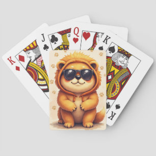 Baraja De Cartas Perro Kawaii Chow Chow Divertido