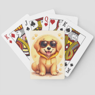 Baraja De Cartas Perro Kawaii Golden Retriever Divertido