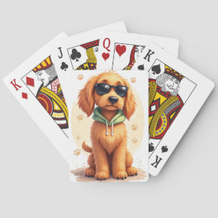Baraja De Cartas Perro Kawaii Sabueso Afgano Divertido