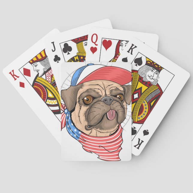 Baraja De Cartas Perro lindo del barro amasado (Reverso)