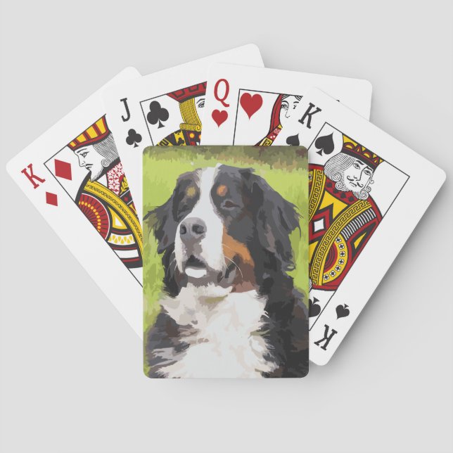 Baraja De Cartas Perro montañés de Berna (Reverso)