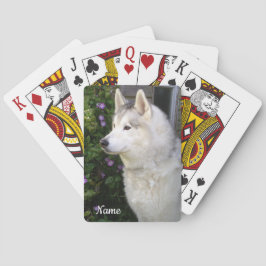 Baraja De Cartas Perro picante Husky Siberiano