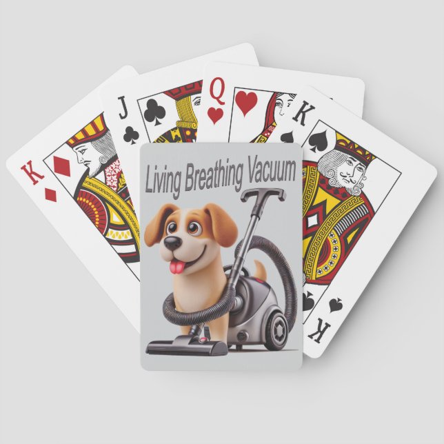Baraja De Cartas Perro respiratorio vivo (Reverso)