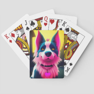 Baraja De Cartas Perro rosa