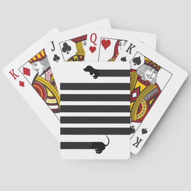 Baraja De Cartas perro salchicha dachshund (Reverso)