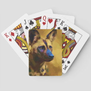 Baraja De Cartas Perro salvaje africano