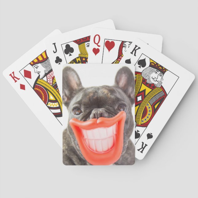 Baraja De Cartas Perro sonriente de las imágenes el | A de Getty (Reverso)