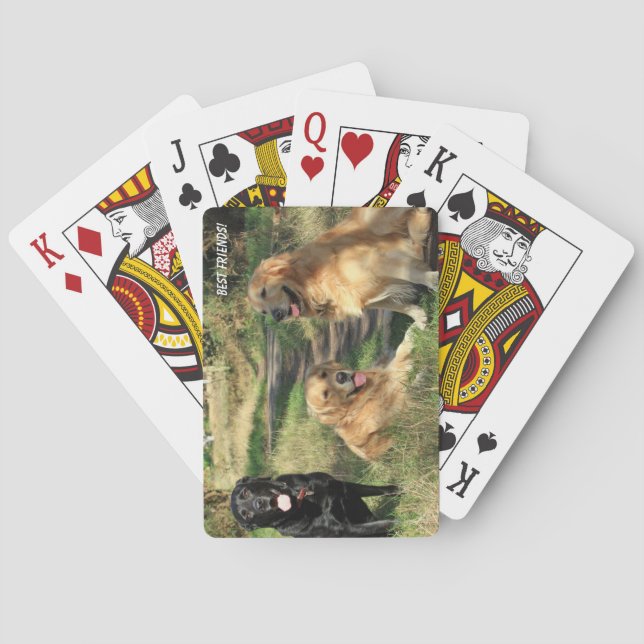Baraja De Cartas Perros amigos lindos (Reverso)