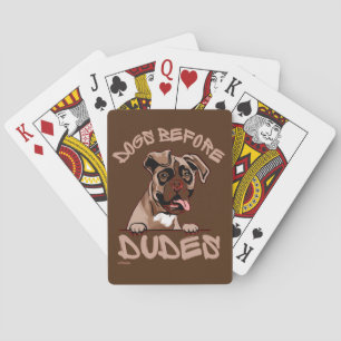 Baraja De Cartas PERROS ANTES DE DUDES Bulldog inglés antiguo perro