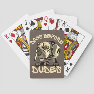 Baraja De Cartas PERROS ANTES DE DUDES lindo y divertido regalo de