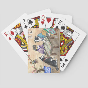 Baraja De Cartas Perros de Mahjong -