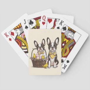 Baraja De Cartas Perros de Pascua de Boston Terrier