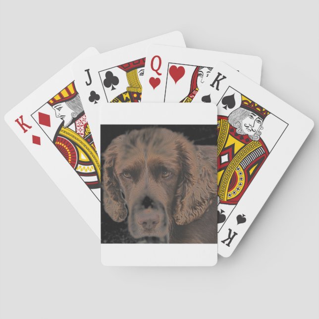 Baraja De Cartas Perros de Springer ingleses (Reverso)