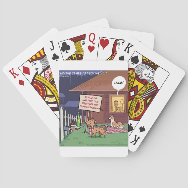 Baraja De Cartas Perros Gourmet Divertidos (Reverso)
