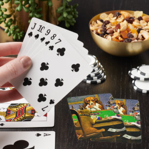 Baraja De Cartas Perros Jugando al Póquer