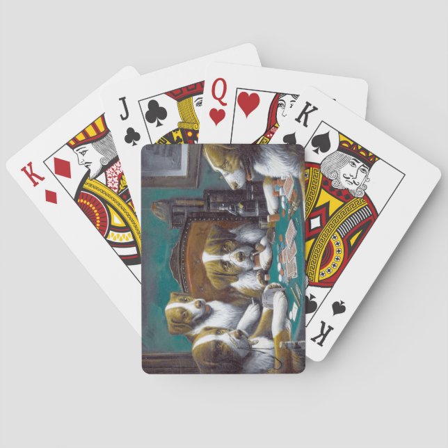Baraja De Cartas Perros jugando póquer Cassius Marcellus Coolidge 1 (Reverso)